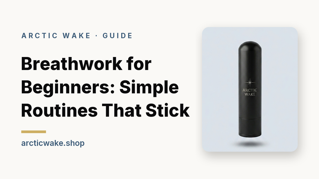Breathwork for beginners, simple routines that stick, guide card