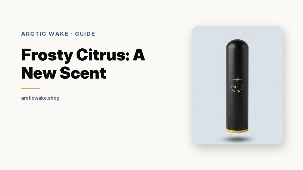 Frosty Citrus, a new cooling inhaler scent, guide card