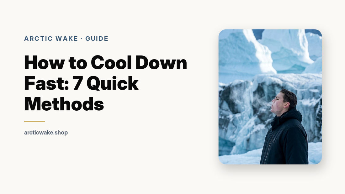 How to cool down fast, guide card