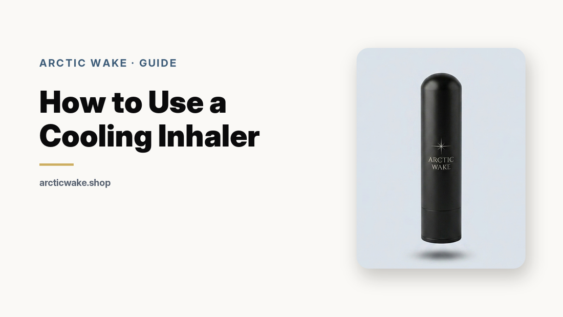 How to use a cooling inhaler, guide card