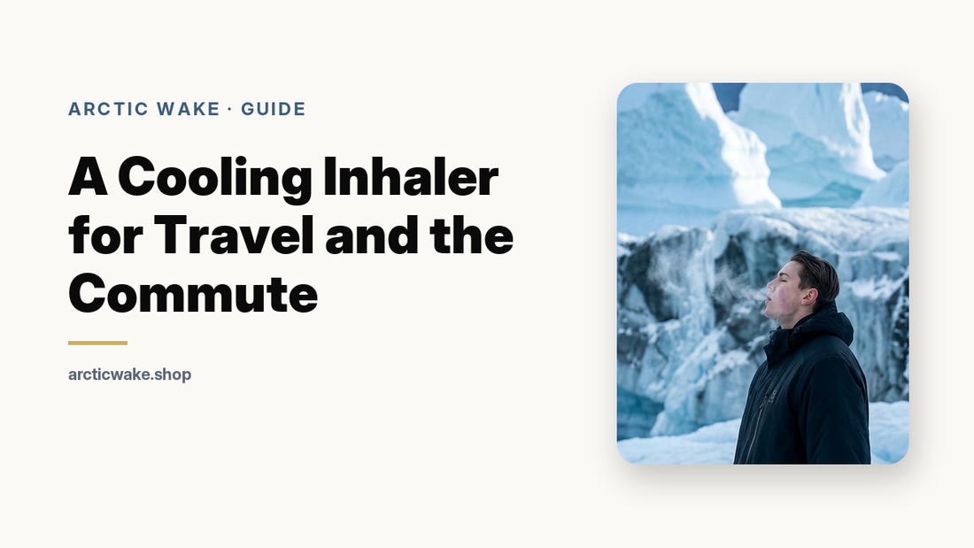 A cooling inhaler for travel and the commute, guide card